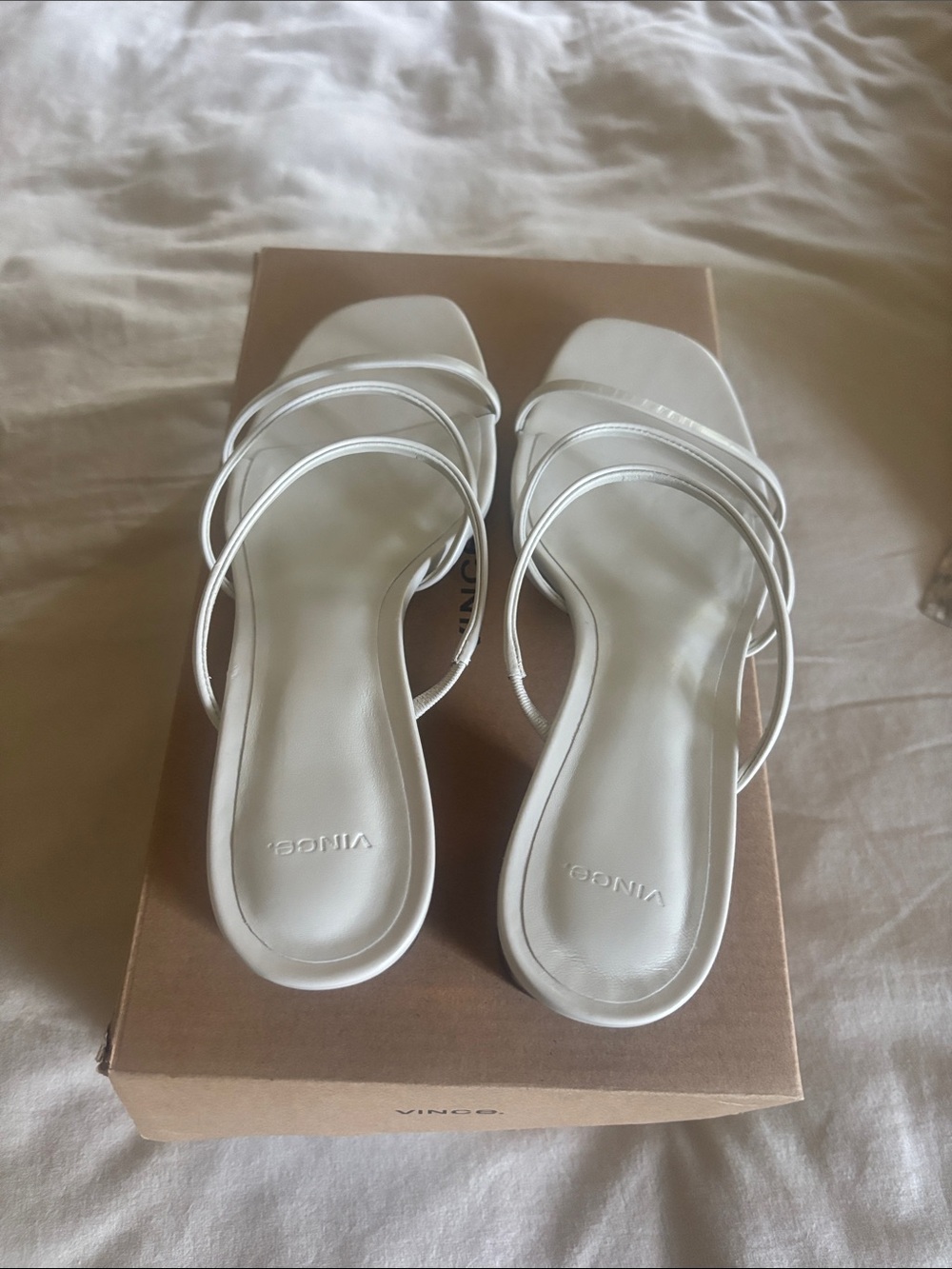 Vince Palm Springs Sandals White